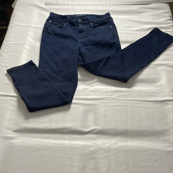 Women’s size 12 Calvin Klein high rise skinny fit repreve ankle blue jeans - Picture 1 of 11